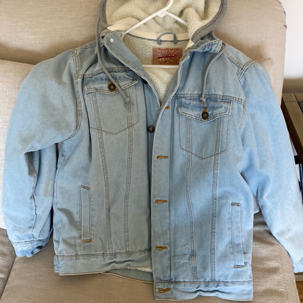 Brooklyn Cloth Mfg. Co. Mens Jean Jacket with Hood